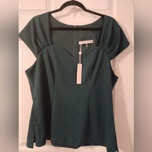 Trina Turk Top Green Size 16